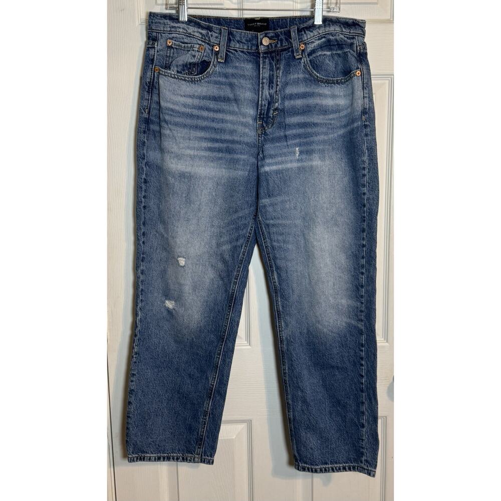 Lucky Brand Women's Mid-Rise Relaxed Straight 12/31